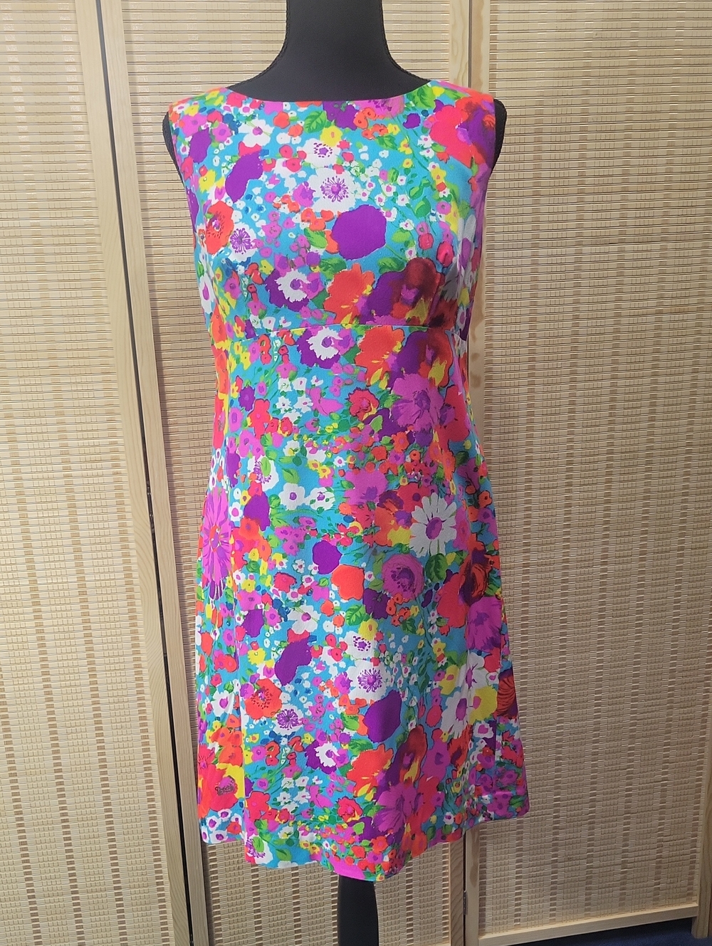 Vintage By Ti'a Floral Dress - Made In Hawaii - Size 4 (Check Measurements)